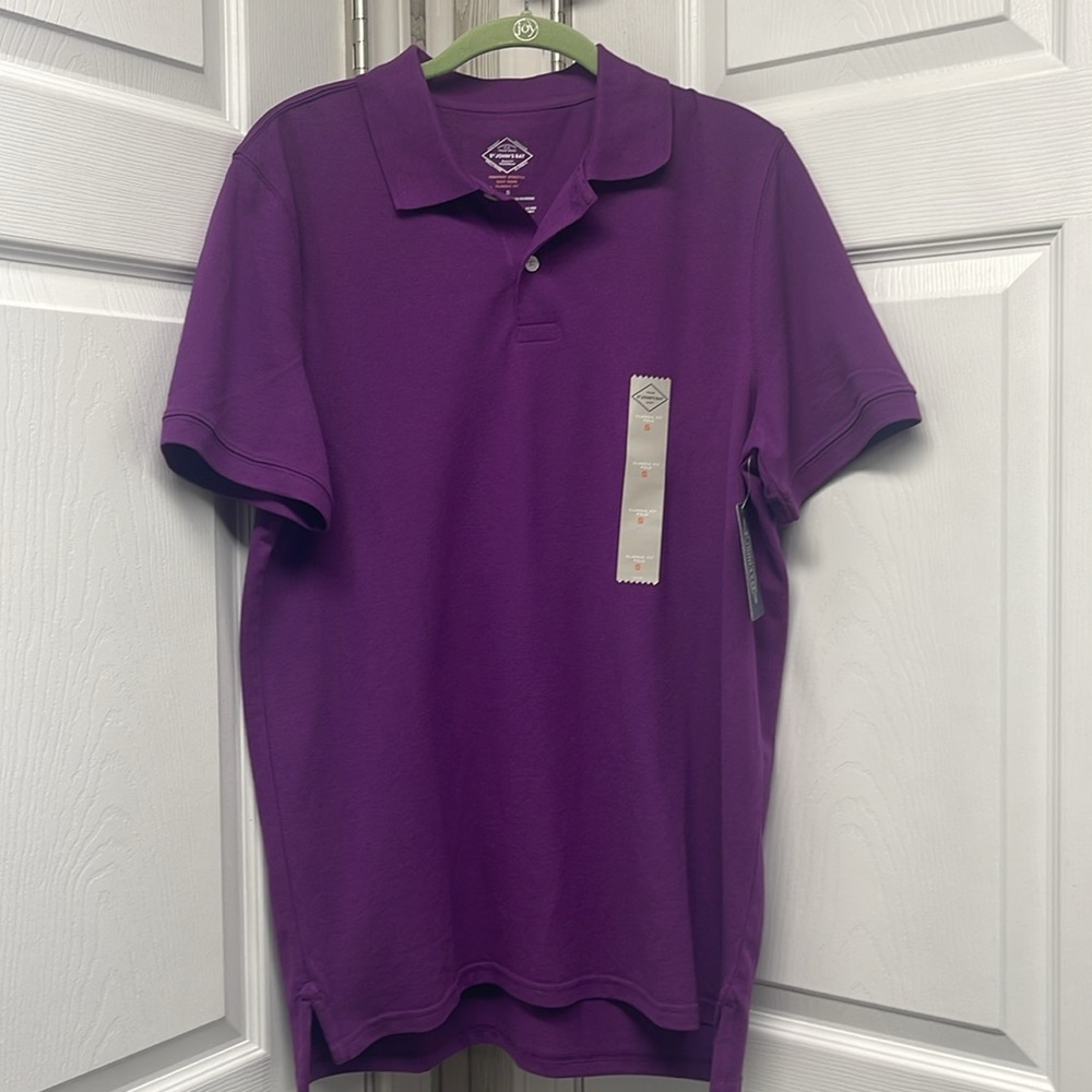 St John’s Bay New Purple Men’s Classic Fit NWT Polo Shirt Small